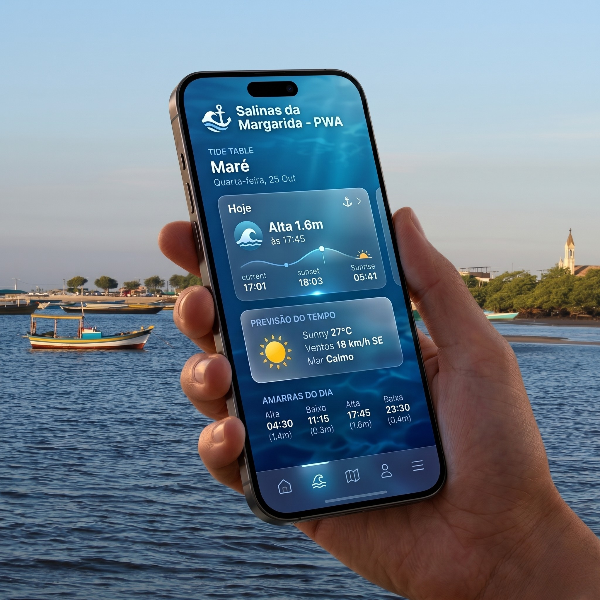 App Maré Viva Mockup